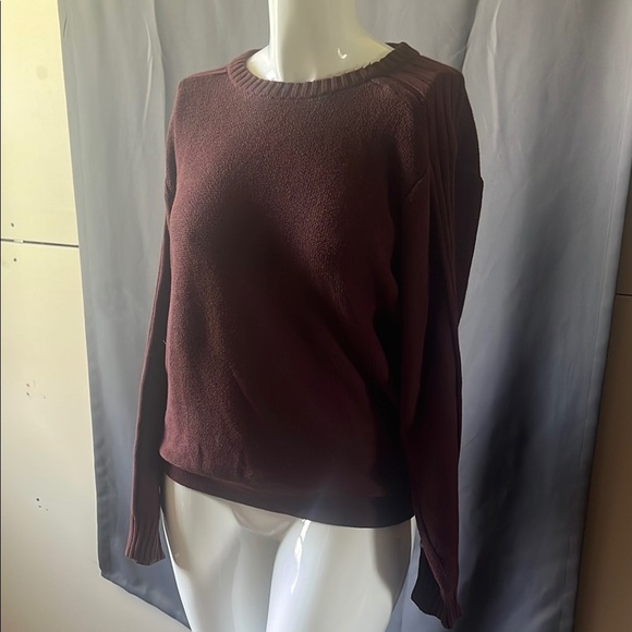 Columbia Brown Crew Neck Sweater Soft Knit Timeless Size Medium - Picture 4 of 6